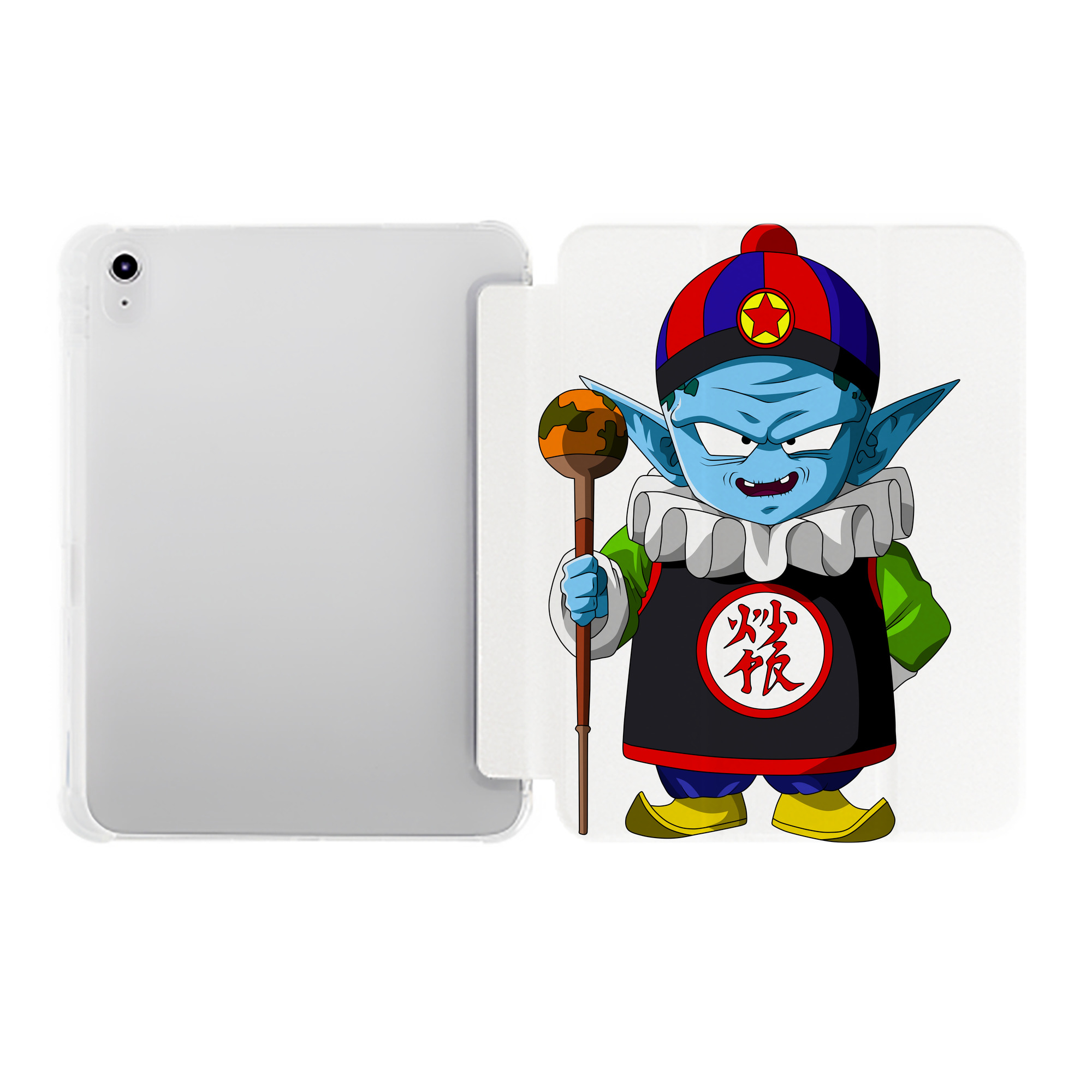 （画像用） ドラゴンボール DRAGON BALL IPad ケース ペン収納付き 三つ折りスタンド PUレザー×シリコン 対応機種9.5/10.5/10.9インチ